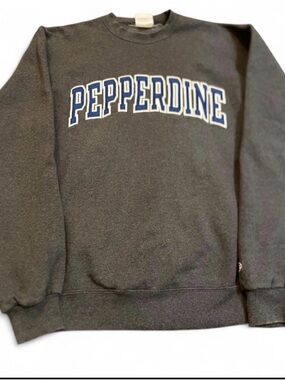 Pepperdine Champion Sweatshirt with Blue Lettering Size Adult M